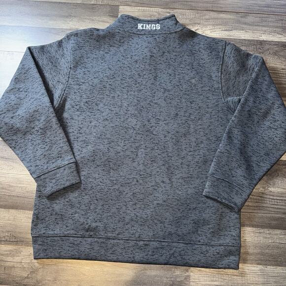 LA Kings NHL Men’s Large Full Zip Jacket Heather Gray NWT Official Licensed Prod - Picture 4 of 5